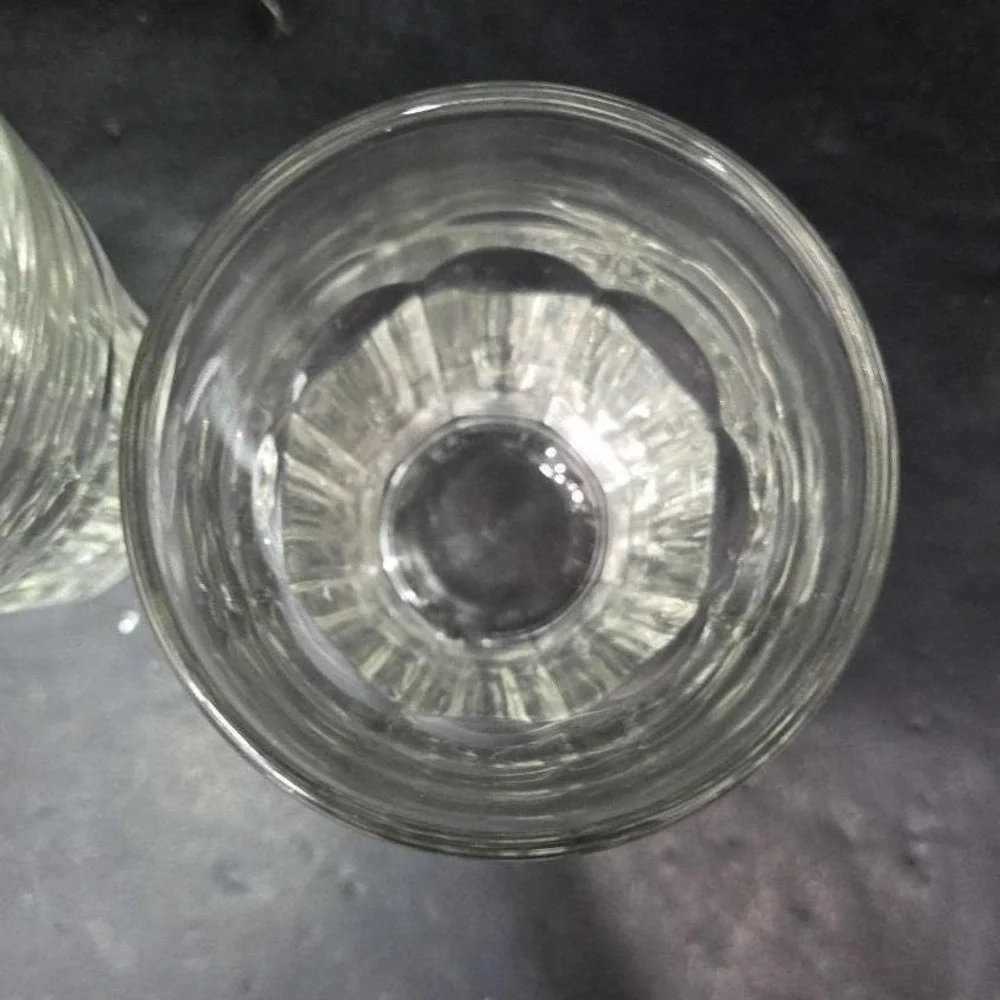 Libbey‎ Duratuff Clear Flat Juice Tumblers, Set of 2,  8oz Pressed Glassware